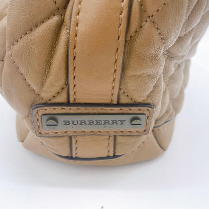 BURBERRY Hand Bag Tote Purse Nova Check Quilting Authentic