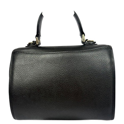 BURBERRYS Hand Shoulder Bag Tote Purse 2way Nova Check Leather Black Authentic