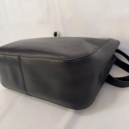 Salvatore Ferragamo Hand Bag Tote Purse Gancini Leather Authentic