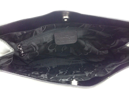 Salvatore Ferragamo Shoulder Bag Purse Vara Black Authentic