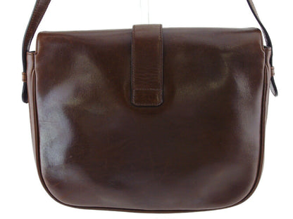 Salvatore Ferragamo Shoulder Bag Purse Logo Brown Authentic