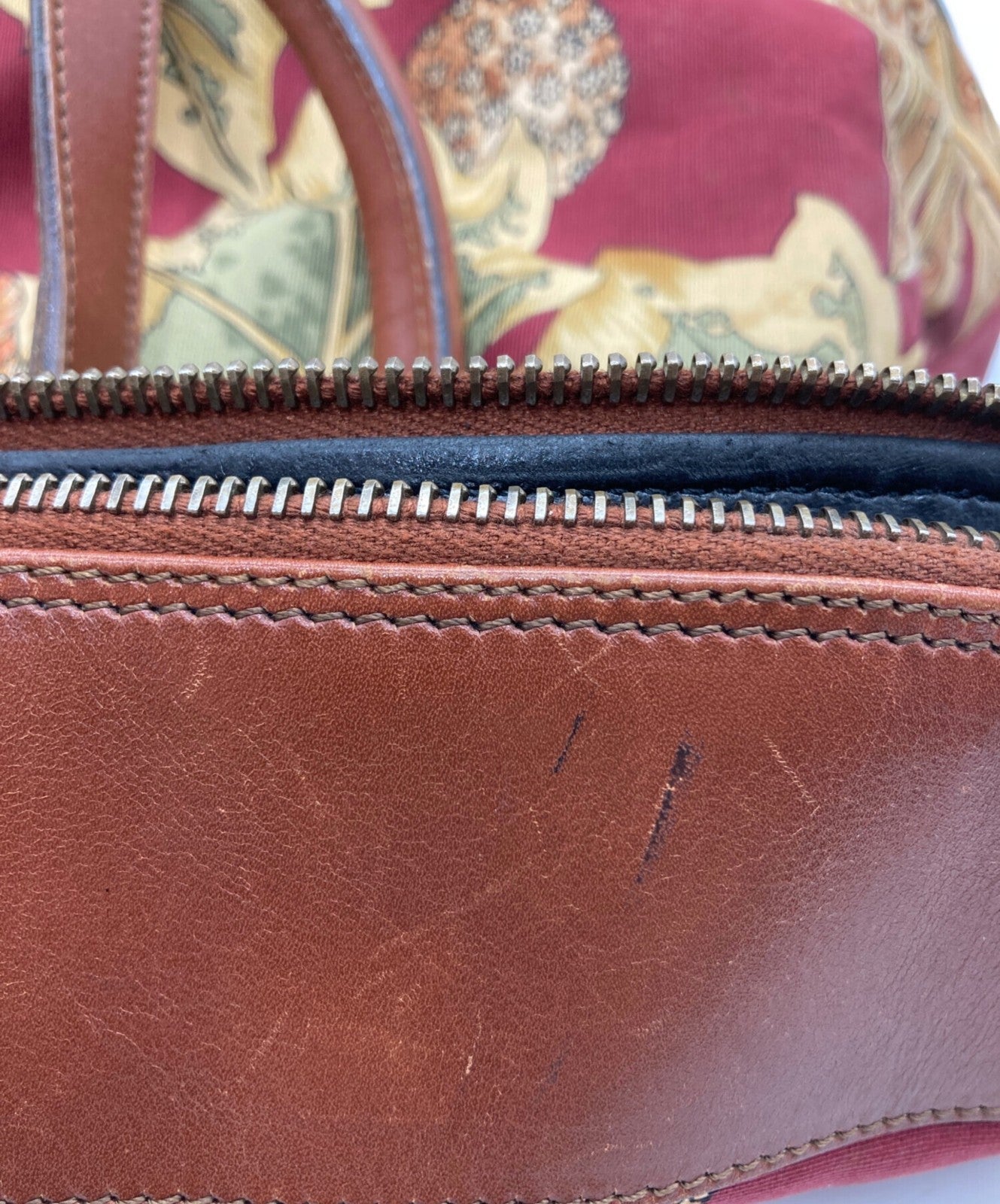 Salvatore Ferragamo Hand Shoulder Bag Tote Purse 2way Red Authentic
