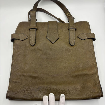 MULBERRY Hand Bag Tote Purse Leather Brown Authentic