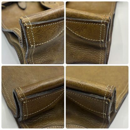 MULBERRY Hand Bag Tote Purse Leather Brown Authentic