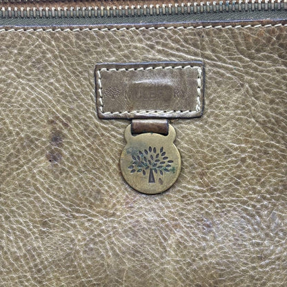 MULBERRY Hand Bag Tote Purse Leather Brown Authentic