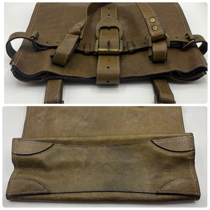 MULBERRY Hand Bag Tote Purse Leather Brown Authentic