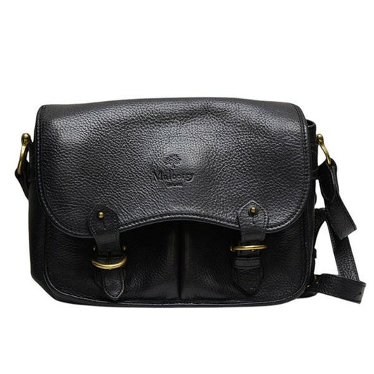 MULBERRY Shoulder Bag Purse Leather Black Authentic