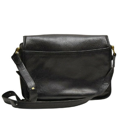 MULBERRY Shoulder Bag Purse Leather Black Authentic