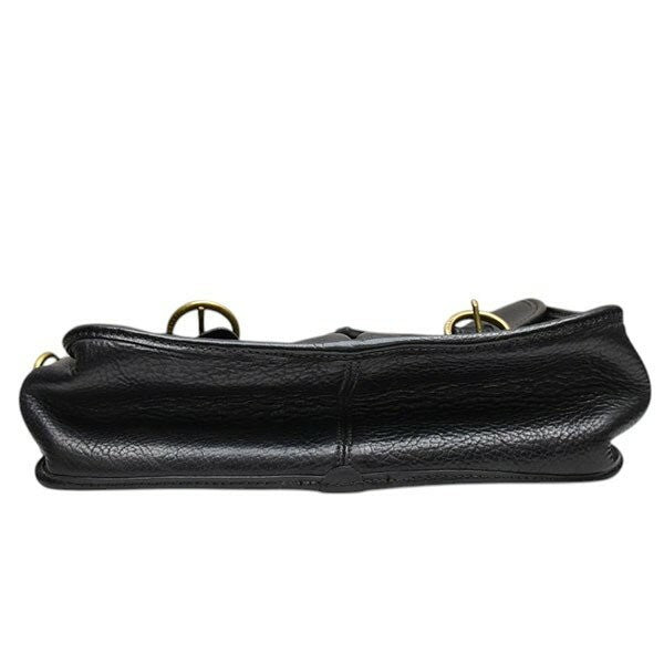 MULBERRY Shoulder Bag Purse Leather Black Authentic