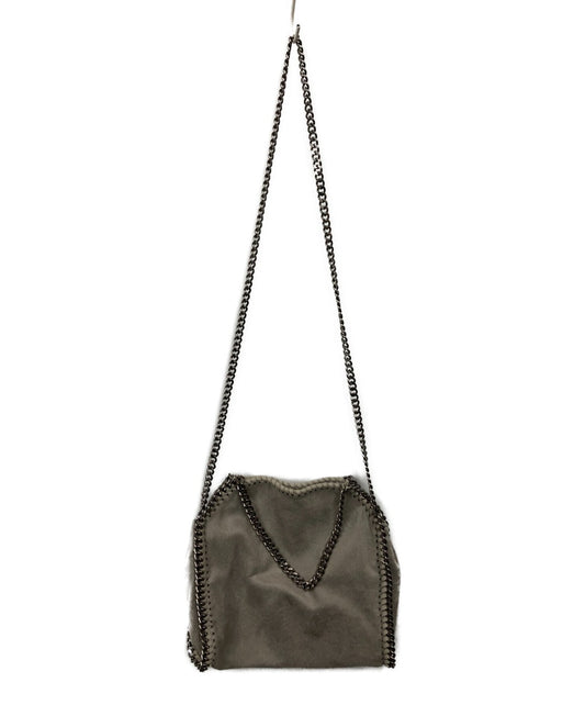 Stella McCartney Shoulder Bag Purse Falabella Light Gray Authentic