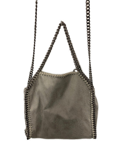 Stella McCartney Shoulder Bag Purse Falabella Light Gray Authentic