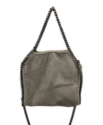 Stella McCartney Shoulder Bag Purse Falabella Light Gray Authentic