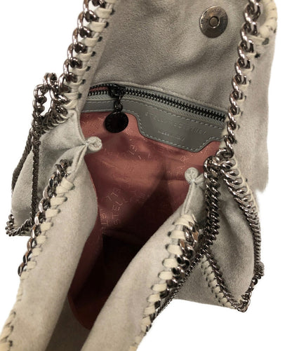 Stella McCartney Shoulder Bag Purse Falabella Light Gray Authentic