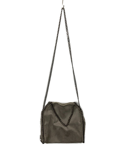 Stella McCartney Shoulder Bag Purse Falabella Light Gray Authentic