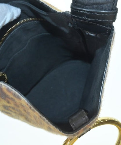 Stella McCartney Shoulder Bag Purse Beige Black Authentic