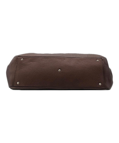 Salvatore Ferragamo Hand Bag Tote Purse Brown Authentic