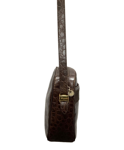 Salvatore Ferragamo Shoulder Bag Purse Brown Authentic