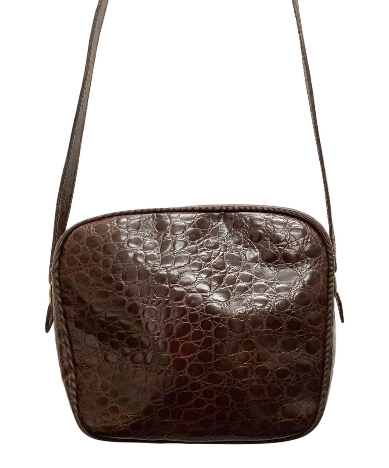 Salvatore Ferragamo Shoulder Bag Purse Brown Authentic