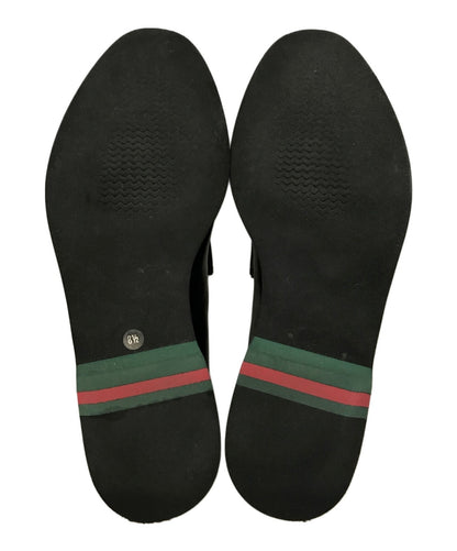 GUCCI Loafers Shoes EU 42.5 US 9.0 Black Authentic