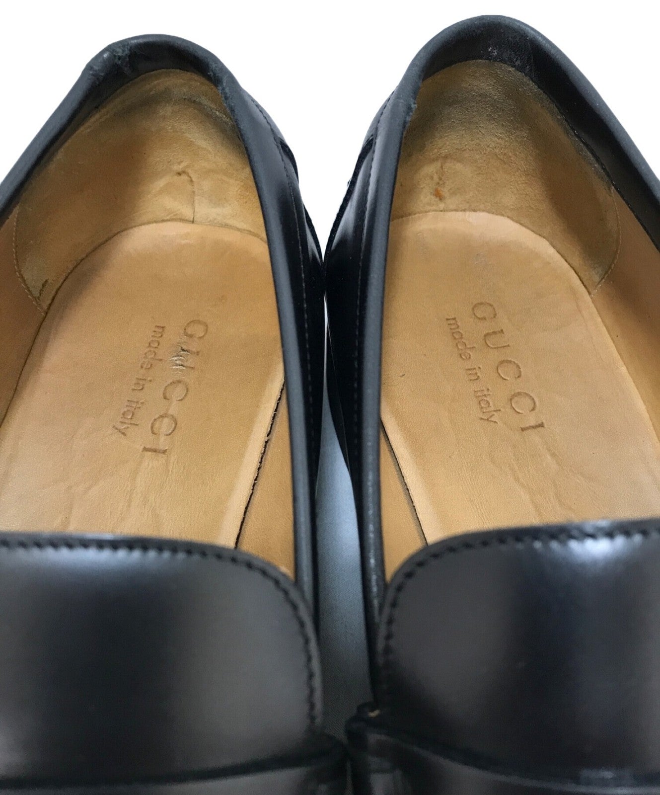 GUCCI Loafers Shoes EU 42.5 US 9.0 Black Authentic