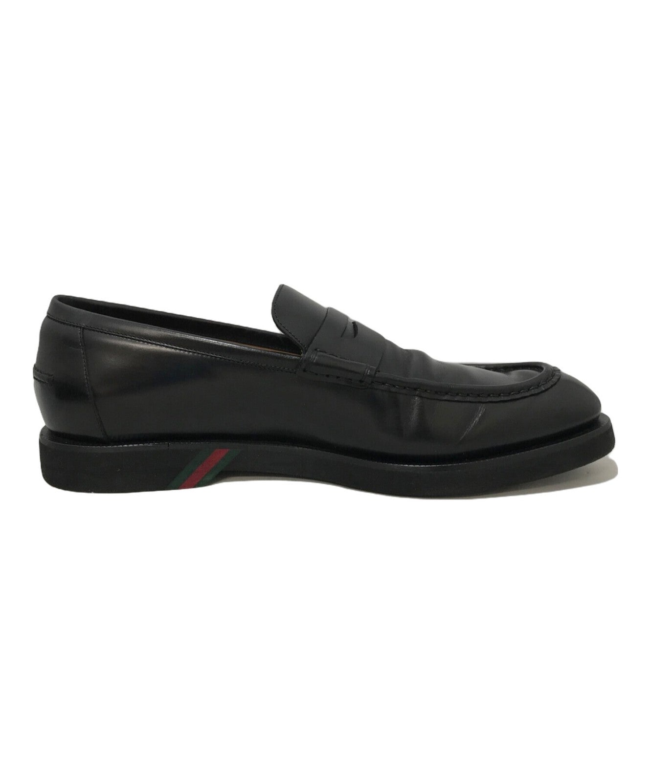 GUCCI Loafers Shoes EU 42.5 US 9.0 Black Authentic