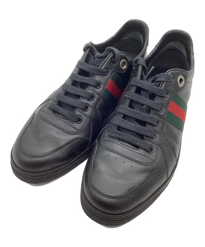 GUCCI Sneakers Shoes Low-Cut EU 42 US 8.5 Black Authentic