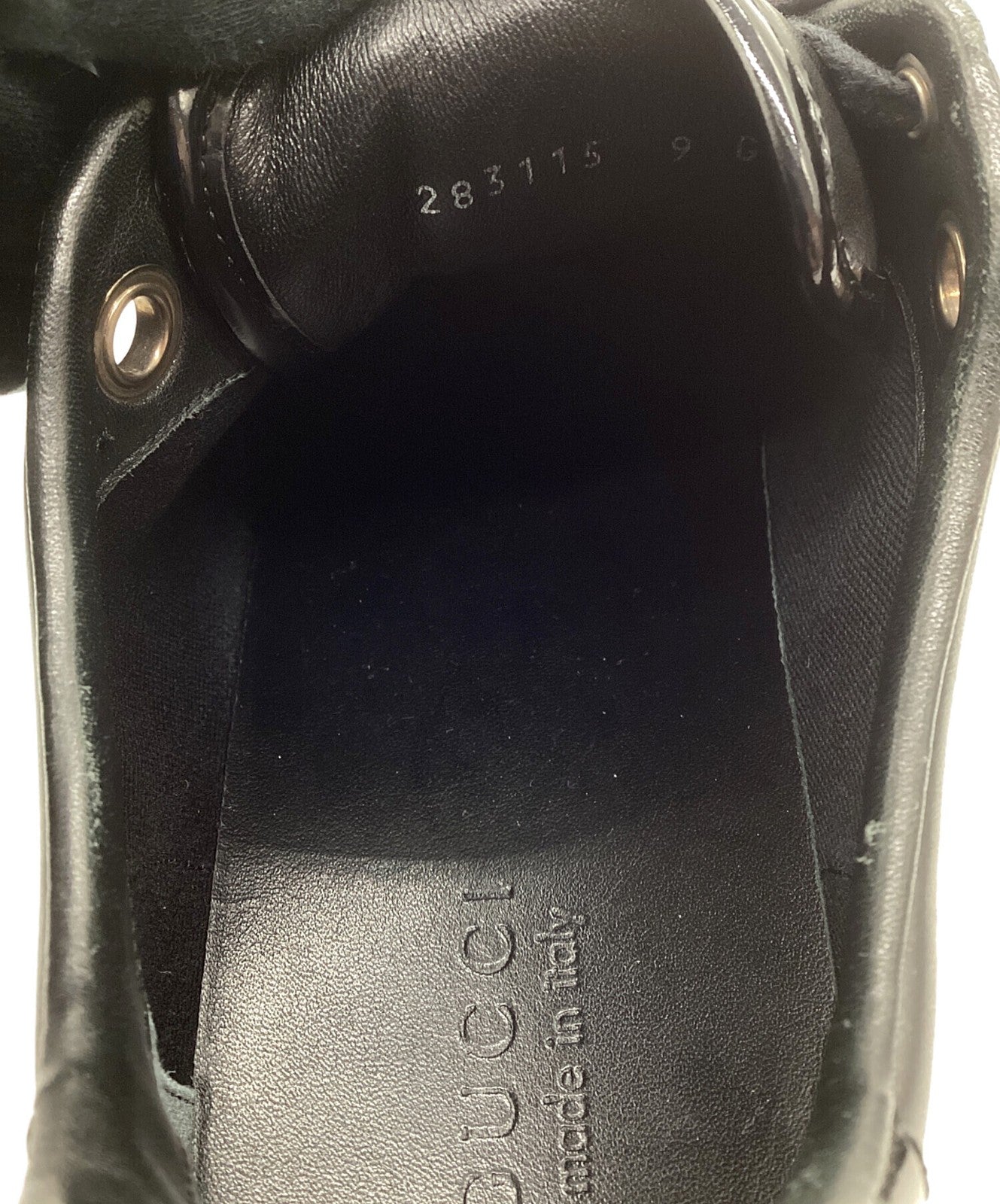GUCCI Sneakers Shoes Low-Cut EU 42 US 8.5 Black Authentic