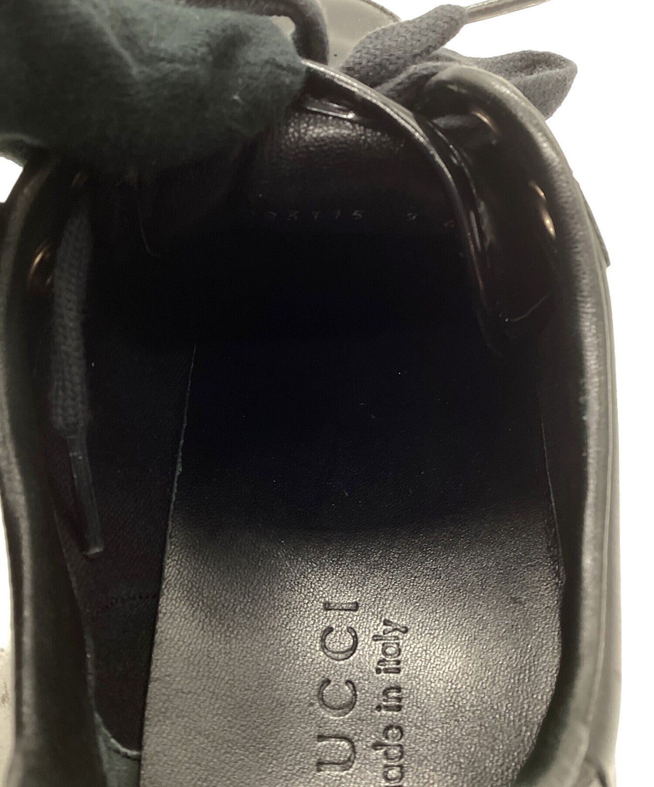 GUCCI Sneakers Shoes Low-Cut EU 42 US 8.5 Black Authentic