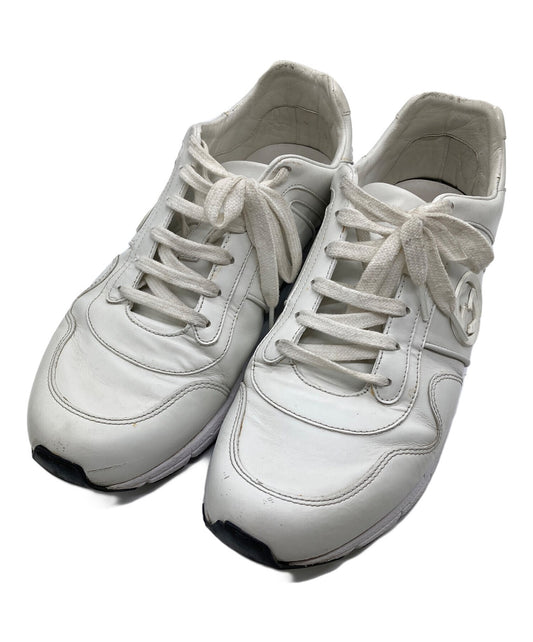 GUCCI Sneakers Shoes Low-Cut Interlocking G EU 42.5 US 9 White Authentic