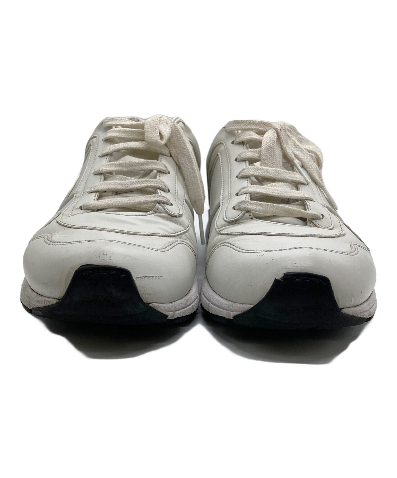 GUCCI Sneakers Shoes Low-Cut Interlocking G EU 42.5 US 9 White Authentic