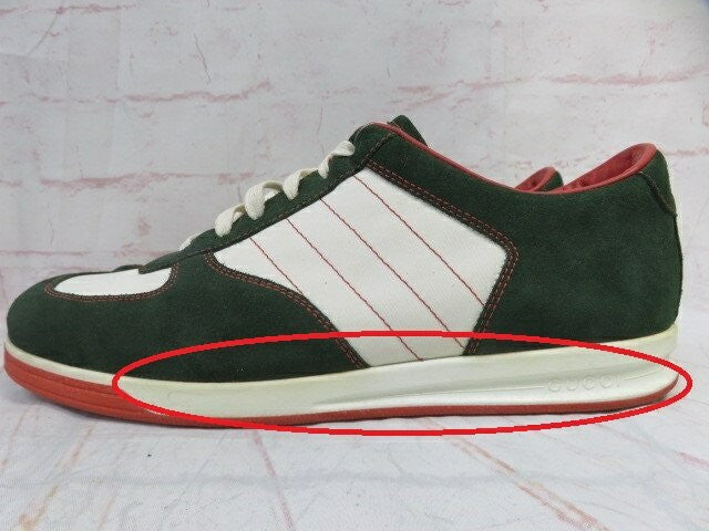 GUCCI Sneakers Shoes Low-Cut EU 41.5 US 8 Multicolor Authentic