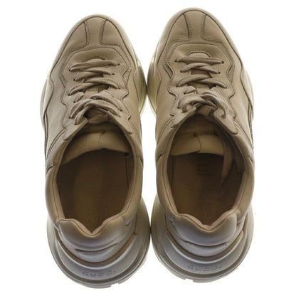 GUCCI RHYTON Sneakers Shoes Low-Cut EU 41.5 US 8 Leather White Authentic