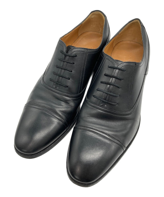 GUCCI Heel logo straight tip shoes EU 43 US 9.5 Black Authentic