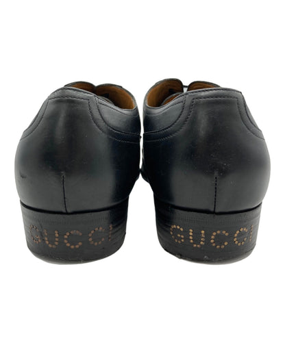 GUCCI Heel logo straight tip shoes EU 43 US 9.5 Black Authentic