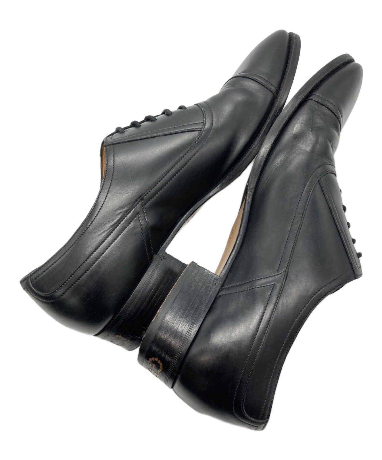 GUCCI Heel logo straight tip shoes EU 43 US 9.5 Black Authentic