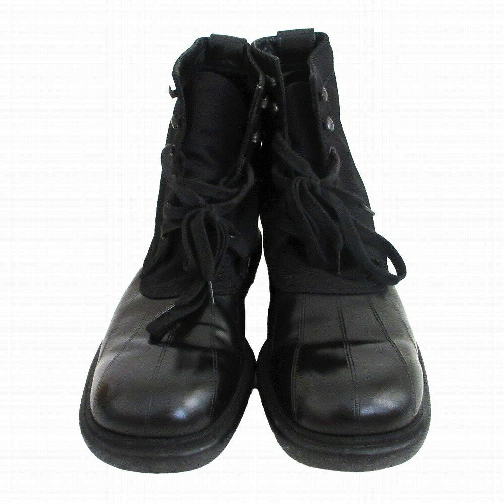 GUCCI Boots Shoes Sherry Line EU 42.5 US 9.0 Black Authentic