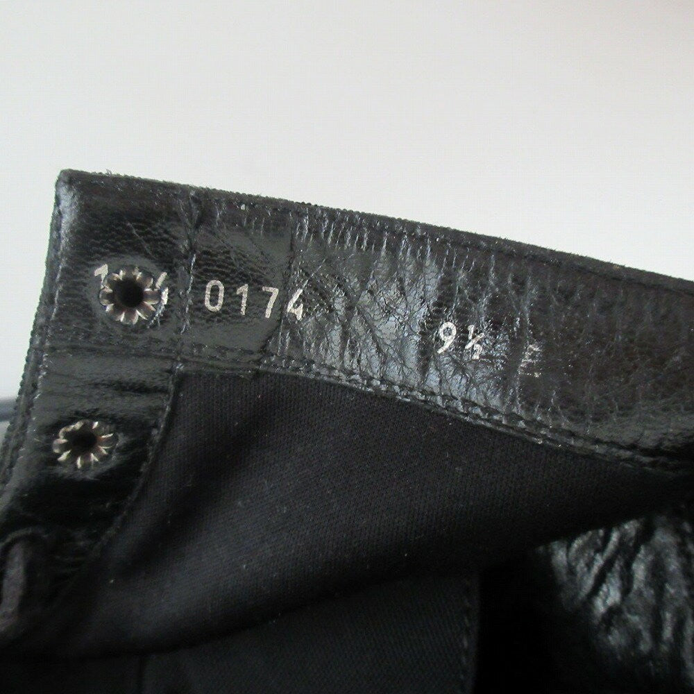 GUCCI Boots Shoes Sherry Line EU 42.5 US 9.0 Black Authentic