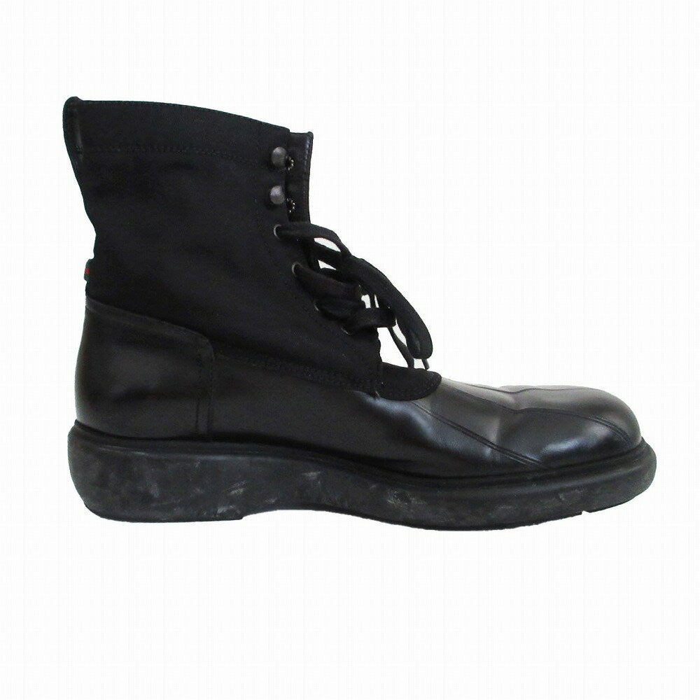 GUCCI Boots Shoes Sherry Line EU 42.5 US 9.0 Black Authentic