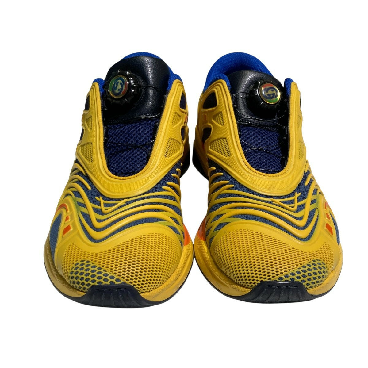 GUCCI ULTRAPACE R Sneakers Shoes Low-Cut EU 41.5 US 8 Yellow Blue Authentic