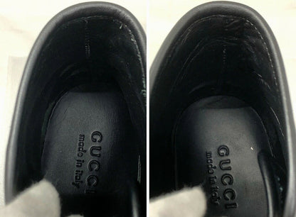 GUCCI Sneakers Shoes High-cut EU 41 US 7.5 Black Authentic