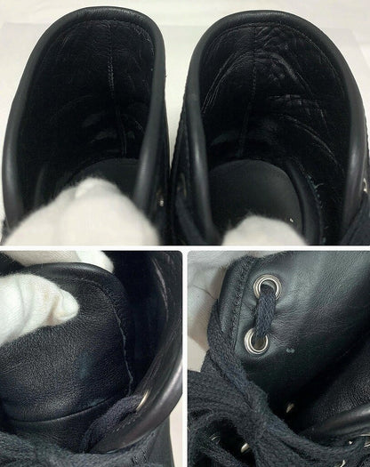 GUCCI Sneakers Shoes High-cut EU 41 US 7.5 Black Authentic