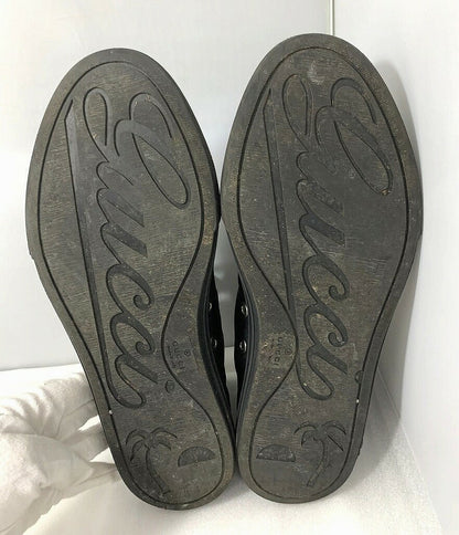 GUCCI Sneakers Shoes High-cut EU 41 US 7.5 Black Authentic