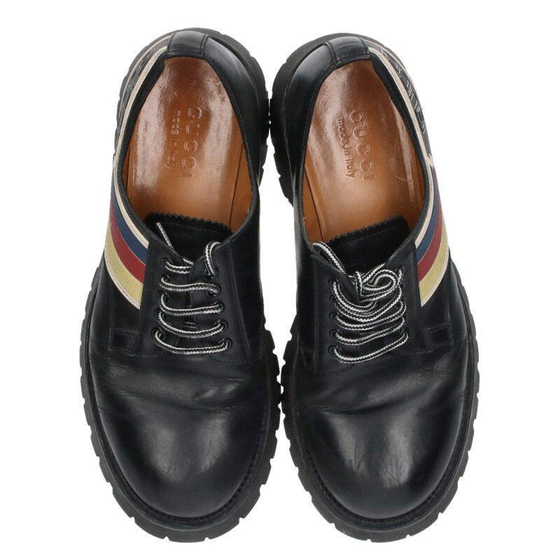 GUCCI Sylvie Webb Dress Shoes EU 42 US 8.5 Black Authentic