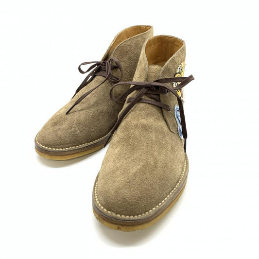GUCCI Boots Shoes Tiger EU 44 US 10.5 Suede Beige Brown Authentic