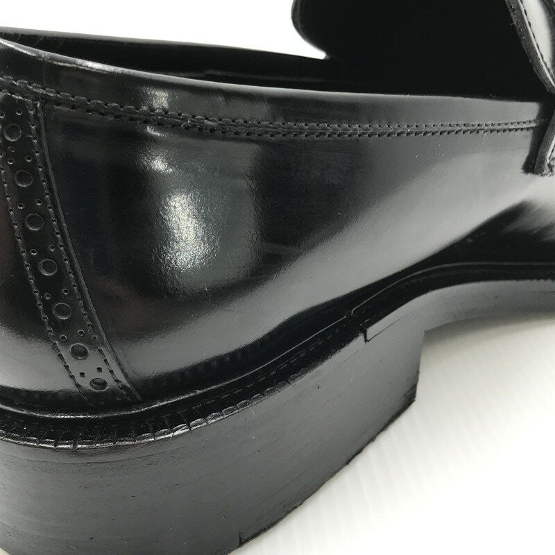 GUCCI Loafers Shoes EU 43 US 9.5 Leather Black Authentic