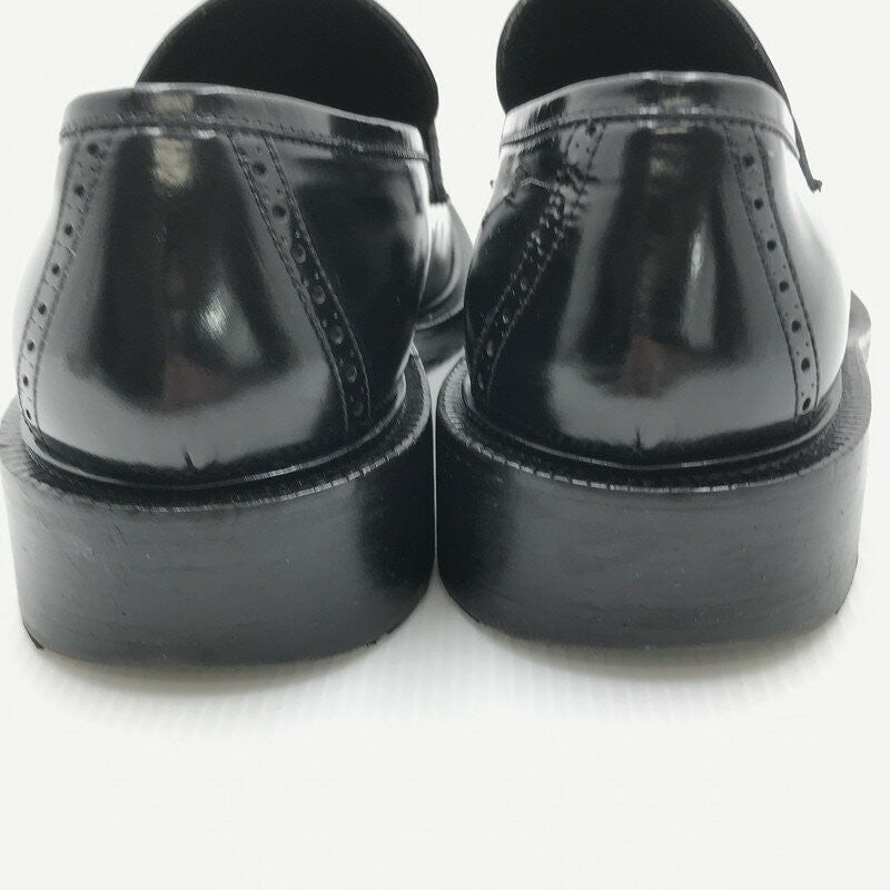 GUCCI Loafers Shoes EU 43 US 9.5 Leather Black Authentic
