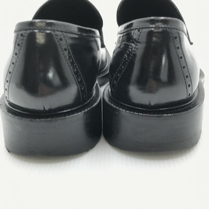 GUCCI Loafers Shoes EU 43 US 9.5 Leather Black Authentic
