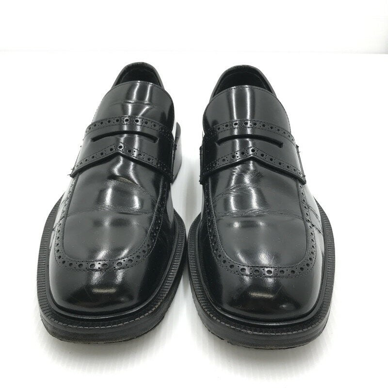 GUCCI Loafers Shoes EU 43 US 9.5 Leather Black Authentic