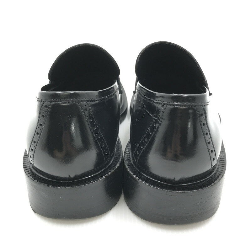 GUCCI Loafers Shoes EU 43 US 9.5 Leather Black Authentic