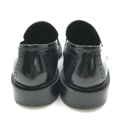 GUCCI Loafers Shoes EU 43 US 9.5 Leather Black Authentic
